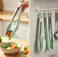 Great-Value 3-Piece Set of Food-Grade Silicone Kitchen Tongs